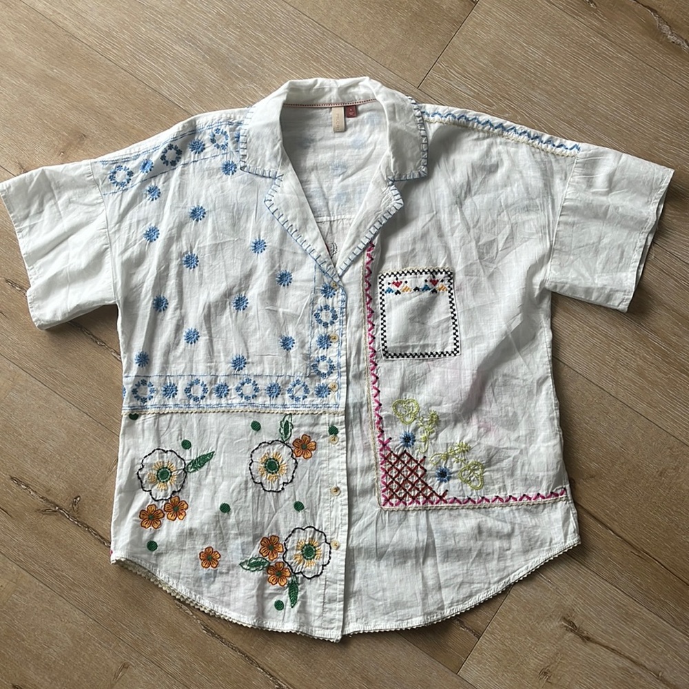 Hand embroidered blouse
